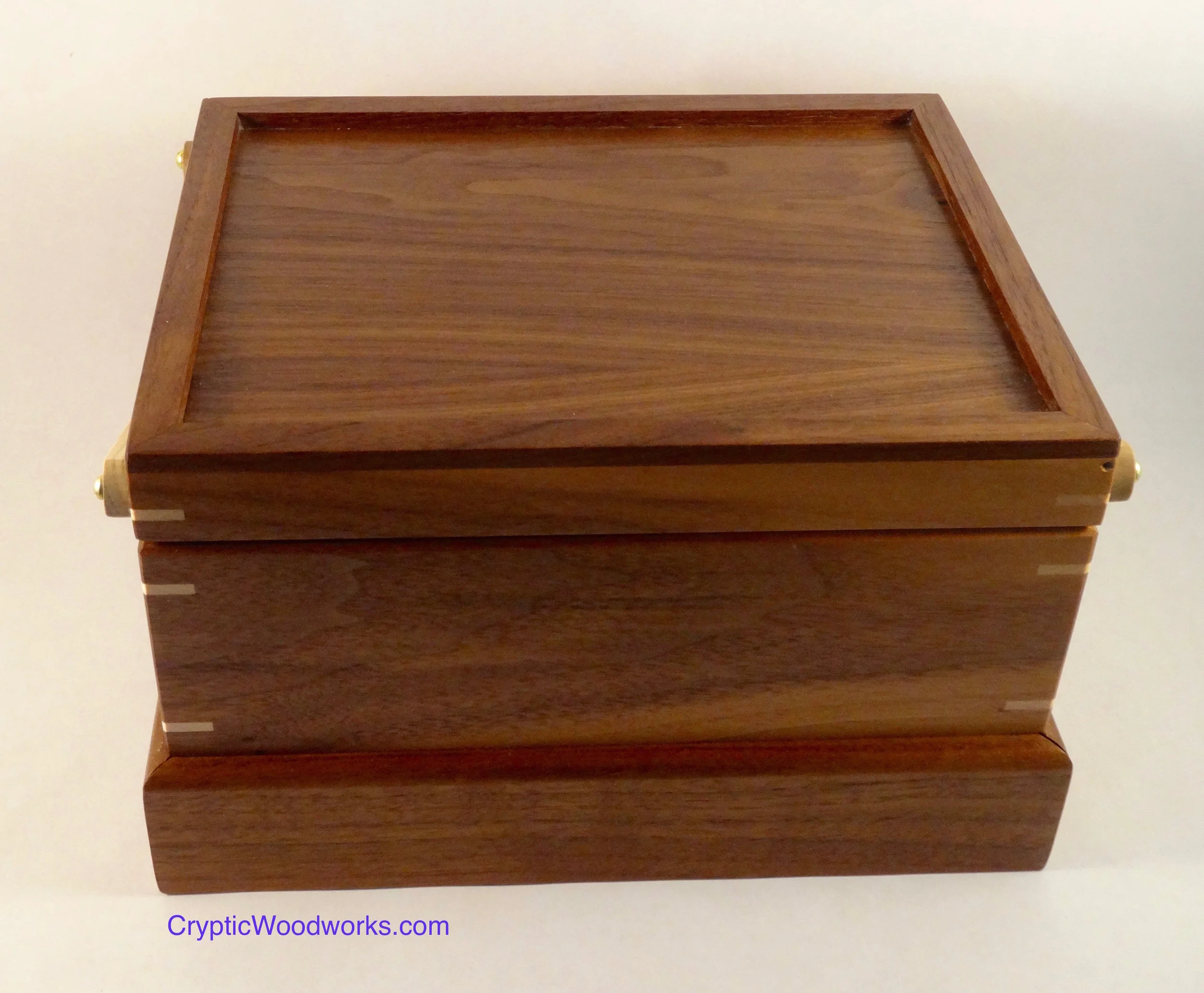 Tea Box With Secret Drawer Cryptic Woodworks