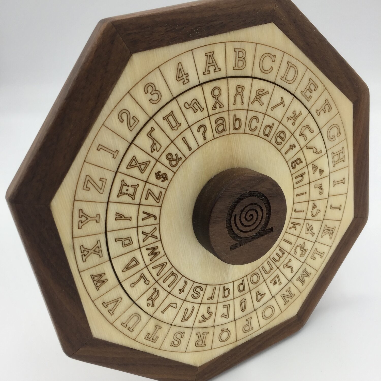 rhythm floating badminton Cipher Wheel - Small - Constellations and English — Cryptic Woodworks