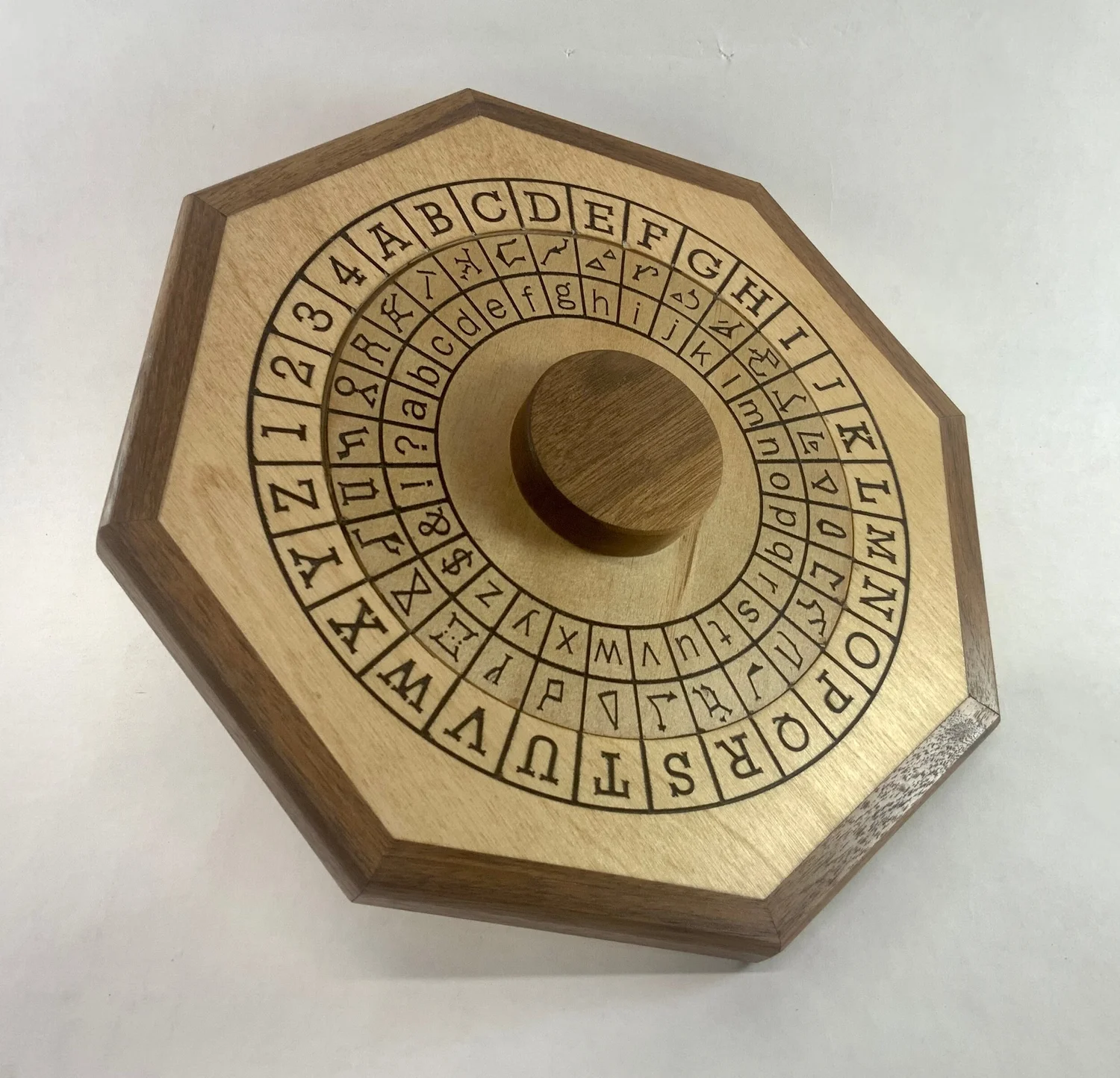 Cipher Wheel - Large - Constellation and English — Cryptic Woodworks