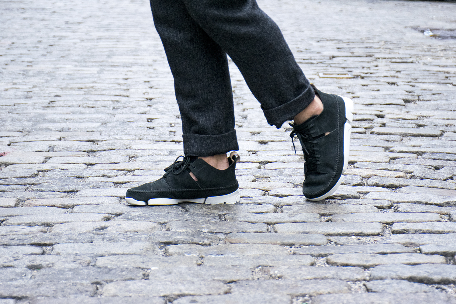 clarks trigenic flex black nubuck