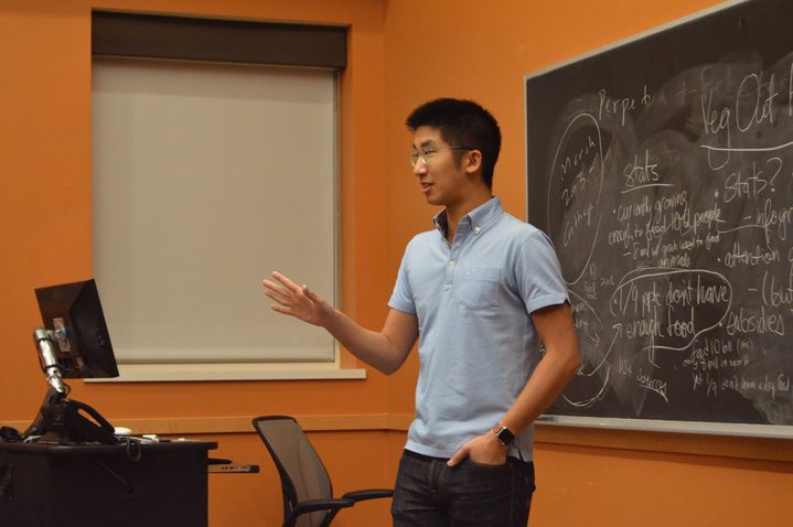 Brian Wong, Founder of Kiip, speaking to students.