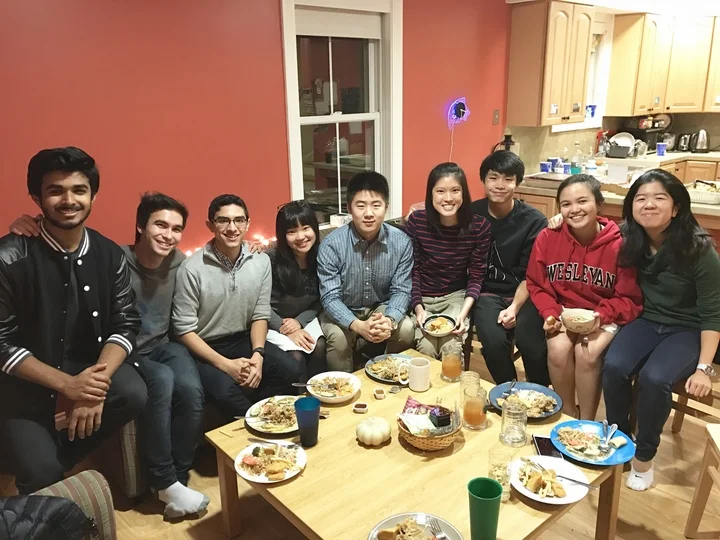 Some members of the Kai team at a team dinner. Missing Alvin, Duong, Vivian, and Marc.