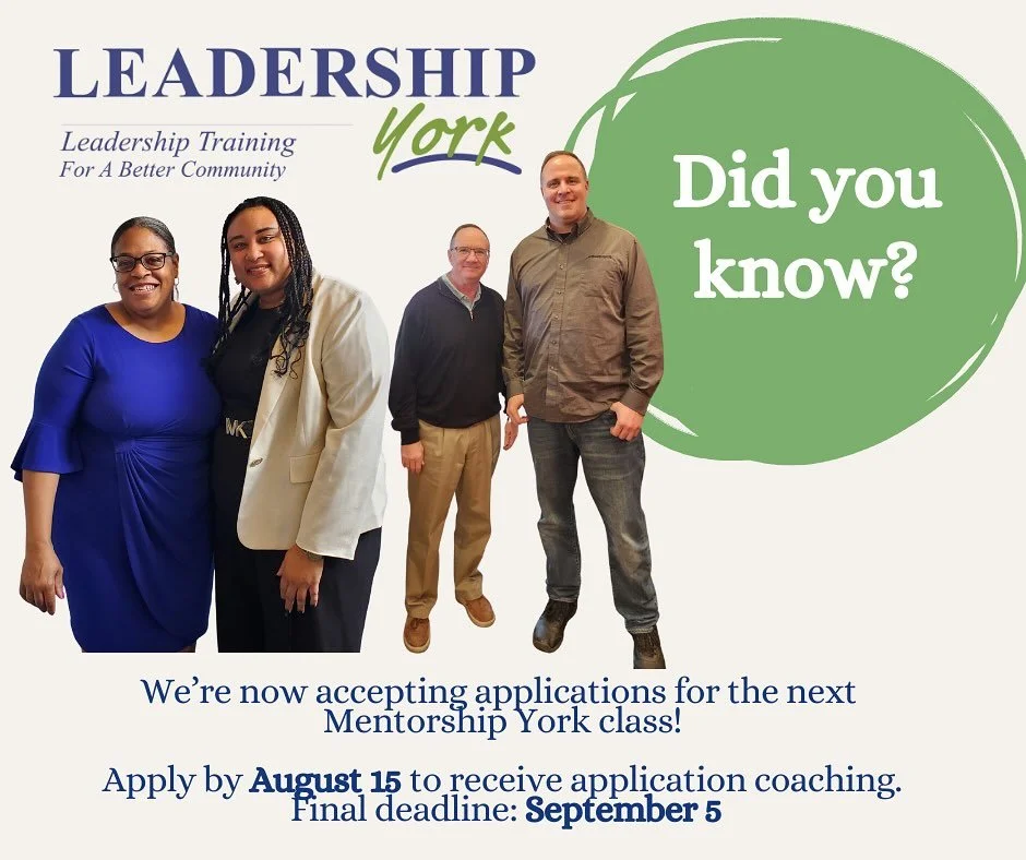 Final Call for Application Coaching! 📢

Thinking about applying for Leadership York&rsquo;s Mentorship York (MY) Class of 2026? If you want personalized application coaching, you&rsquo;ll need to submit your application by the end of the day TODAY &