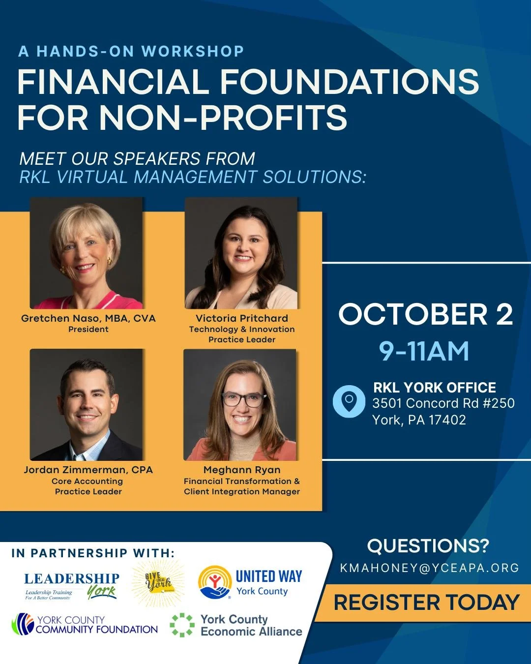 Final week to register for our Financial Foundations for Non-Profits hands-on workshop!📣

Are you ready to transform your understanding of nonprofit financial management? If the answer is yes, then this hands-on workshop designed for nonprofit leade