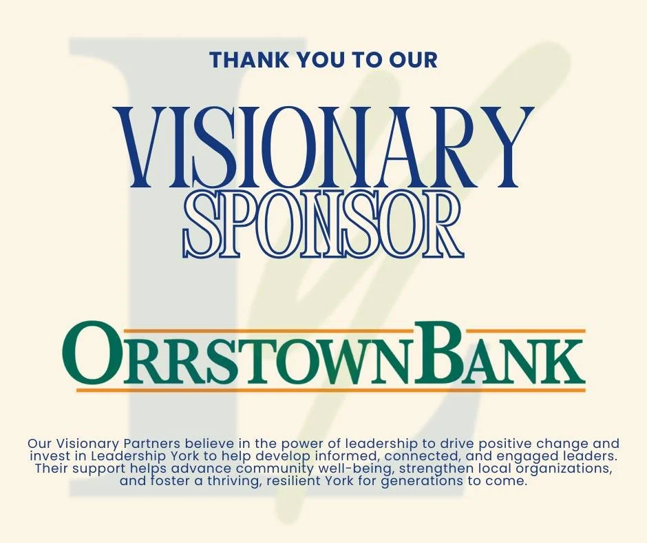 We&rsquo;re proud to spotlight the support of our Visionary Partners! Their commitment helps us strengthen leadership and community impact here in York County. Check out the update they&rsquo;ve shared below 👇

Follow Orrstown Bank on social media t