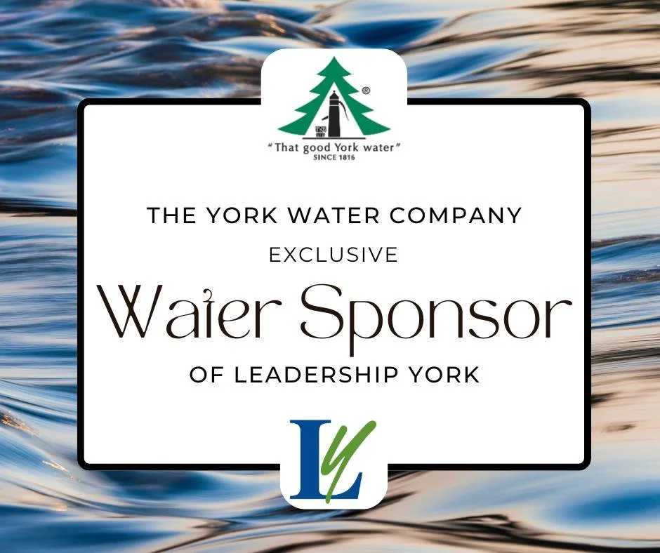 We&rsquo;re proud to spotlight the support of our Visionary Partners! Their commitment helps us strengthen leadership and community impact here in York County 🌟

The York Water Company is proud to be the exclusive Water Sponsor of Leadership York. T
