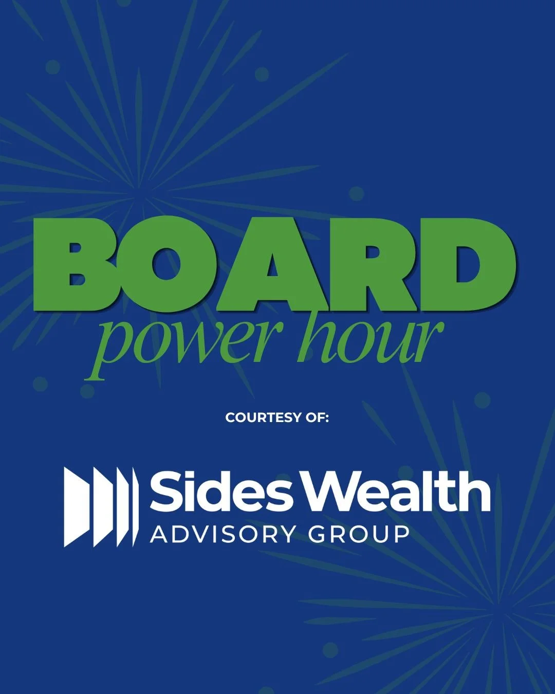 It&rsquo;s TIME!

Our Board Power Hour is happening from 9&ndash;10 AM, and we&rsquo;re encouraging all board members to make their gifts during this time. Thanks to @Sides Wealth Advisory Group, every gift will be matched up to a certain amount👏🏻
