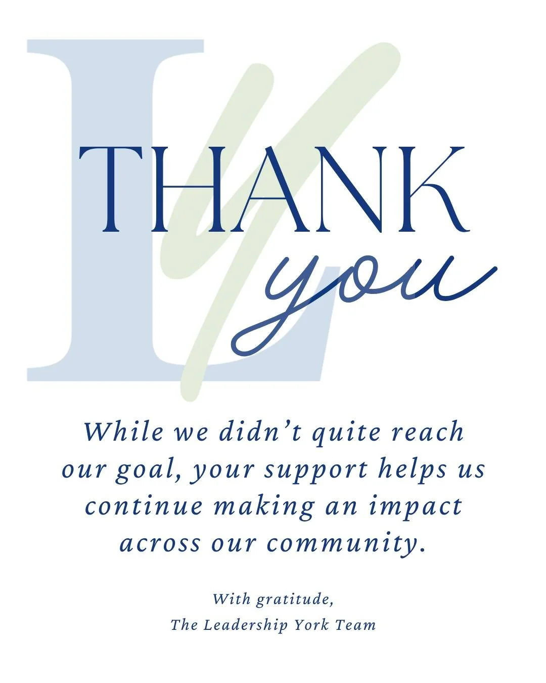 Thank you for an incredible #GiveLocalYork 💙

To everyone who donated, showed up, and supported us over the last 24 hours, we're so grateful. Your support helps us keep programs accessible and allows us to continue developing leaders across York Cou