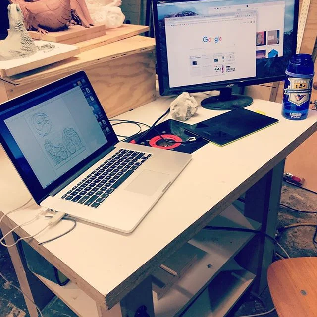 Time to switch gears from house renovations to snow sculpture season. Turns out the router table makes a pretty good desk for sculpture planning. .
.
#snowsculpture #snowcarving #sculpture