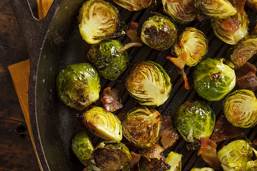 This photo shows bacon but this recipe has chiles instead. Furman likes them both ways. :)