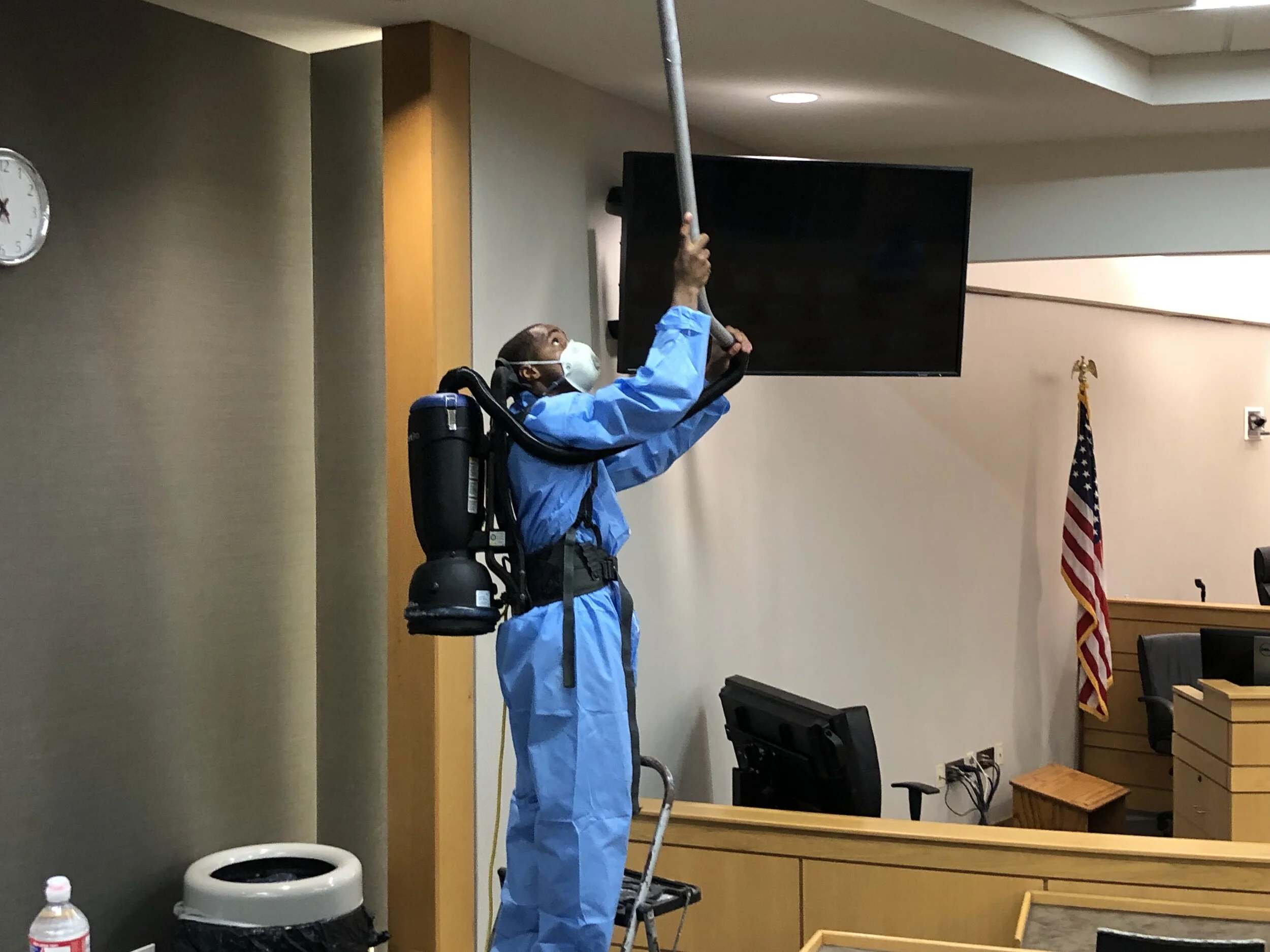   Hepa vacuum cleaning  