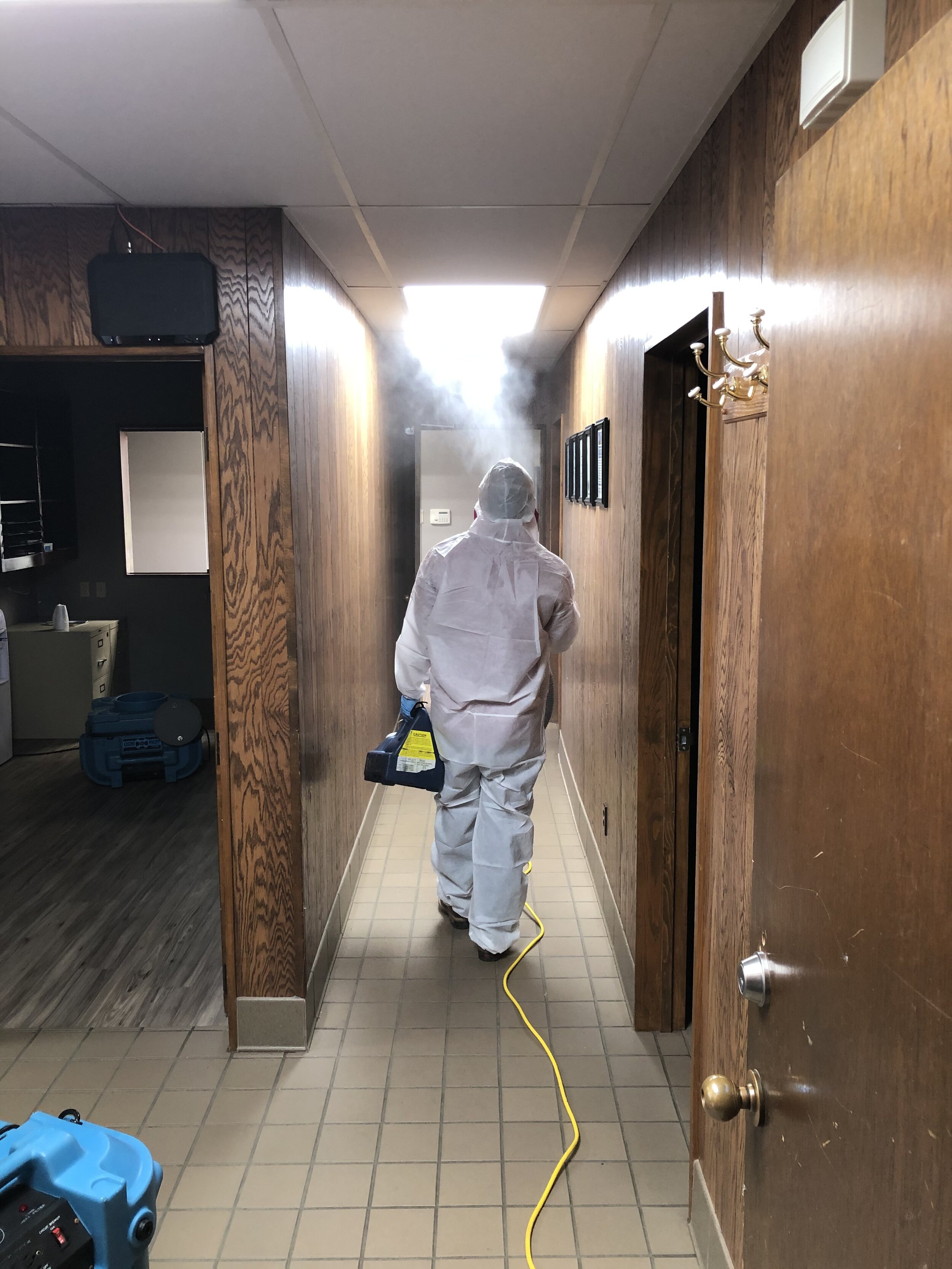  Fogging our office weekly during Corvid-19 outbreak  