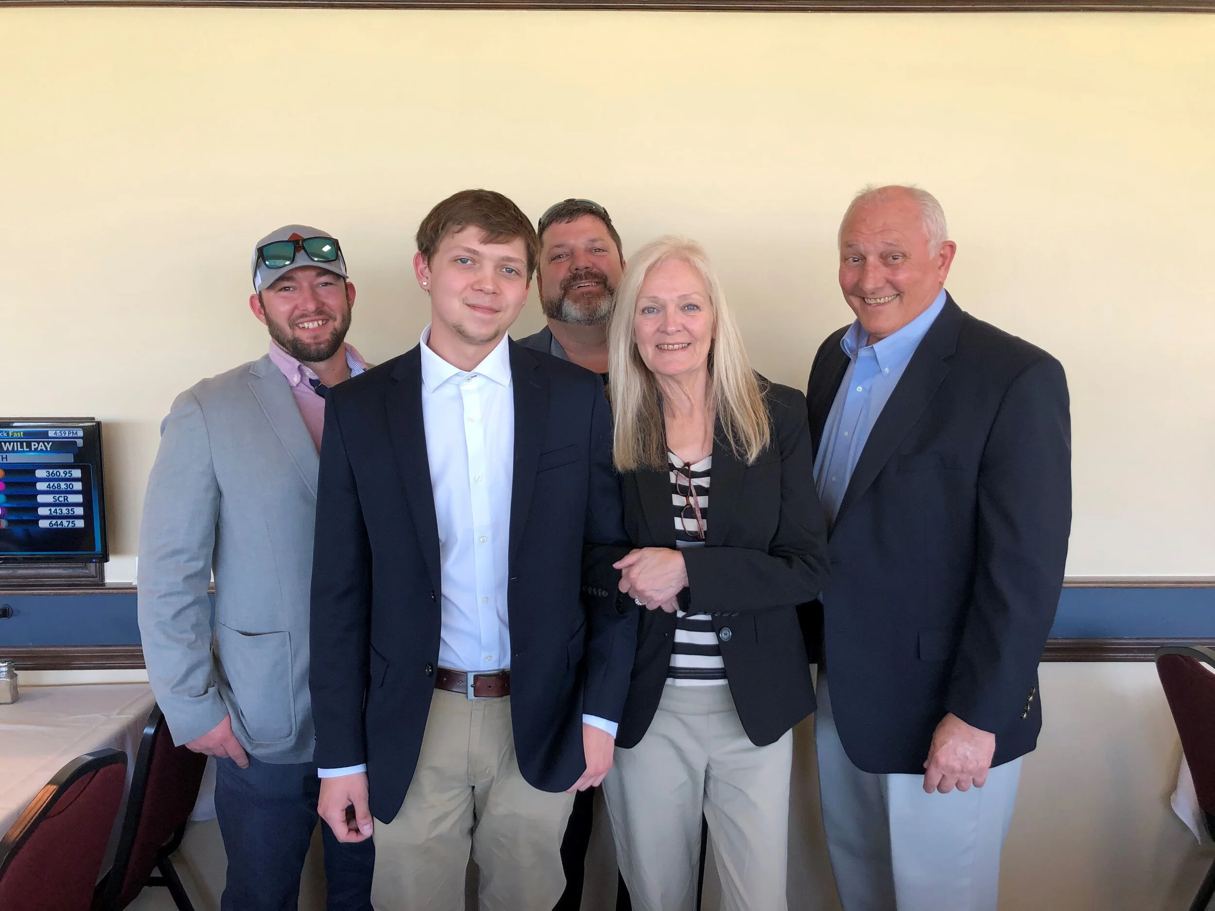   Brandon - Garett - Ken - Cathy - Mike (Stephen not pictured)  