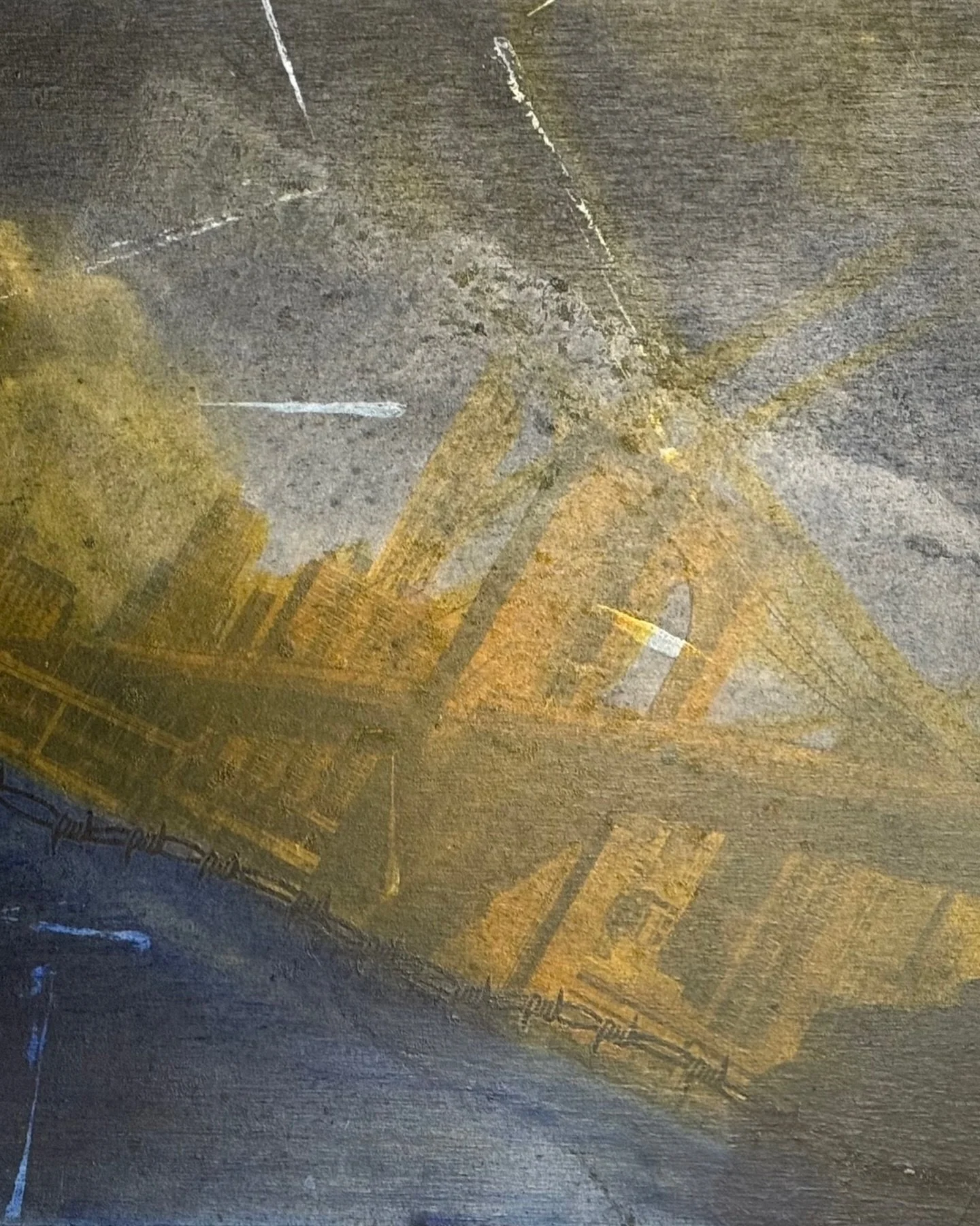 Bridges appear throughout this body of work as both a physical structure and a lived metaphor. They mark the act of crossing, of leaving one place and moving toward another, of standing between what was familiar and what is still unknown. In my serie