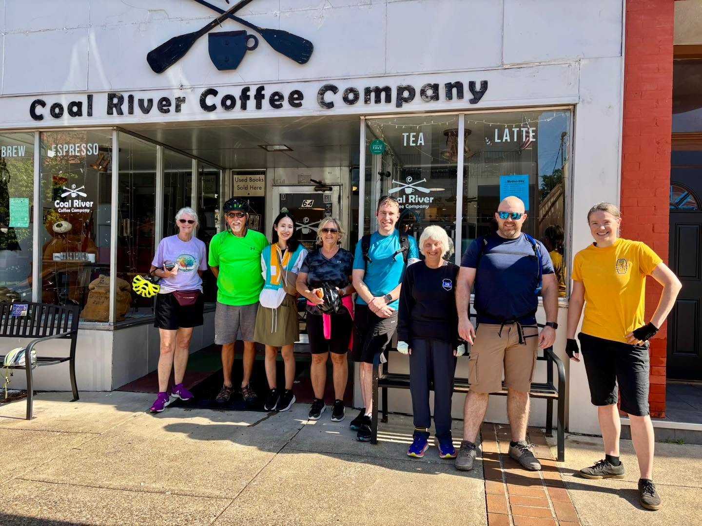 Thank you to everyone that came out to our first Caffeine and Cadence ride! Congratulations to Kay Watkins Rotz who won the $10 gift card to @coalrivercoffeecompany. Stay tuned for future rides!  #GroupRide #shopride #coffeeride