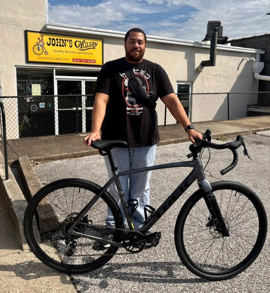 Ryan is ready for gravel road adventures with his new Trek Checkpoint! #newbikeday #trekcheck