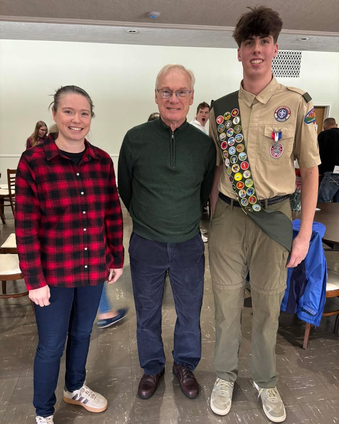Today we celebrated the Eagle Scout Ceremony of one of our own, Mitchell &ldquo;Flounder&rdquo; Farrell. Not only is he an Eagle Scout, but he has also earned the additional silver palm rank. This puts him in the top 1% of all scouts. Fun fact: Rich 
