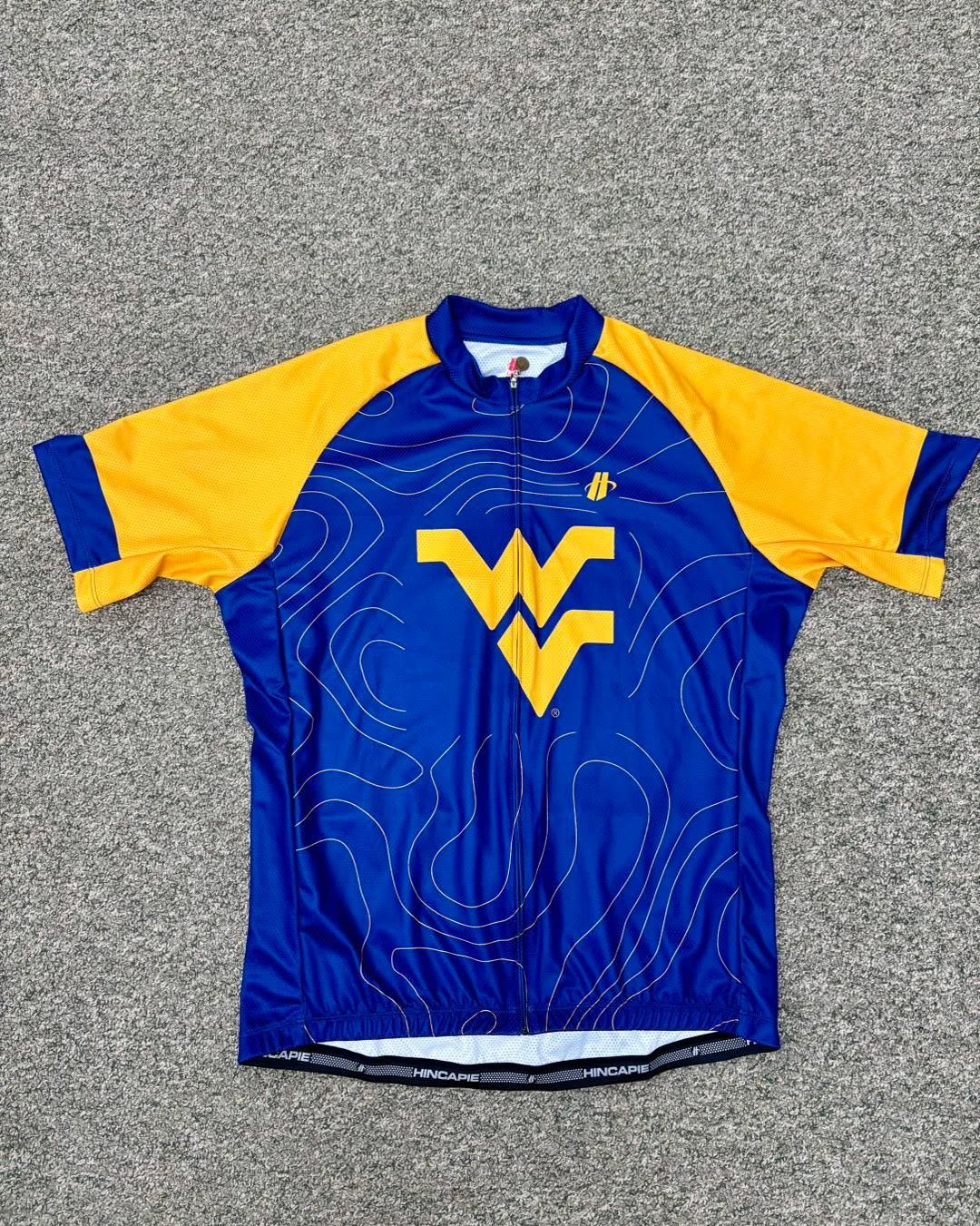 Support the WVU cycling team! We have official WVU cycling team club jerseys in store now. Sizes M, L, and XL available $129.99.