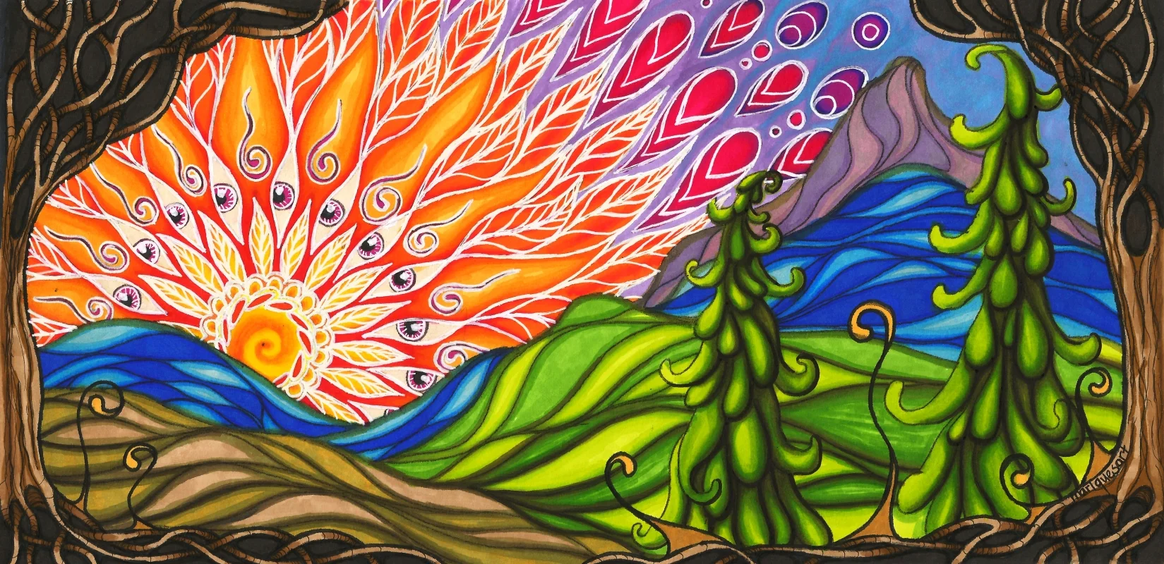 alfheimr, markers on paper, 2015.jpg