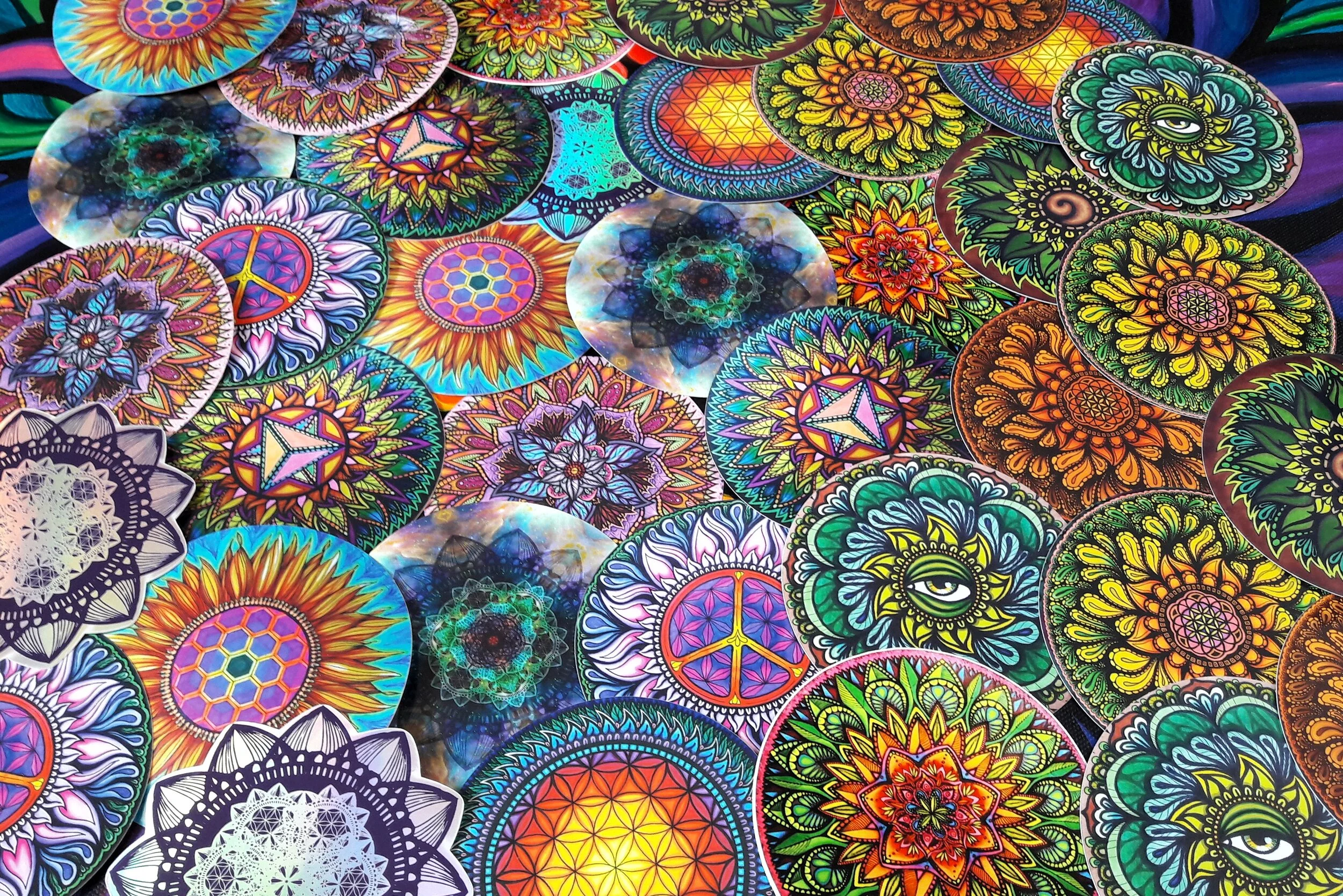 Mandala Sticker pack - 10x10 cm