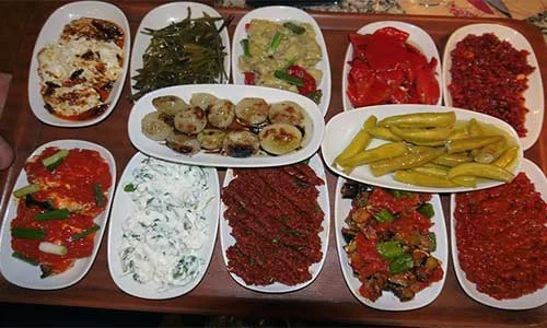 Mezes are mostly cold served.