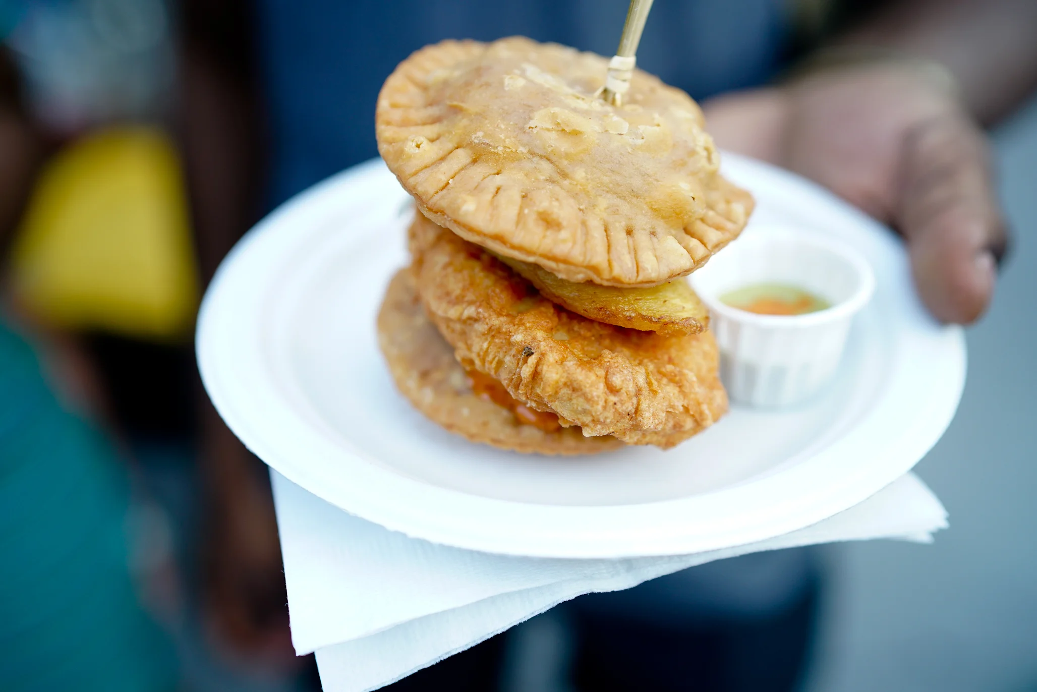 The empanada sandwich from Empanology. 