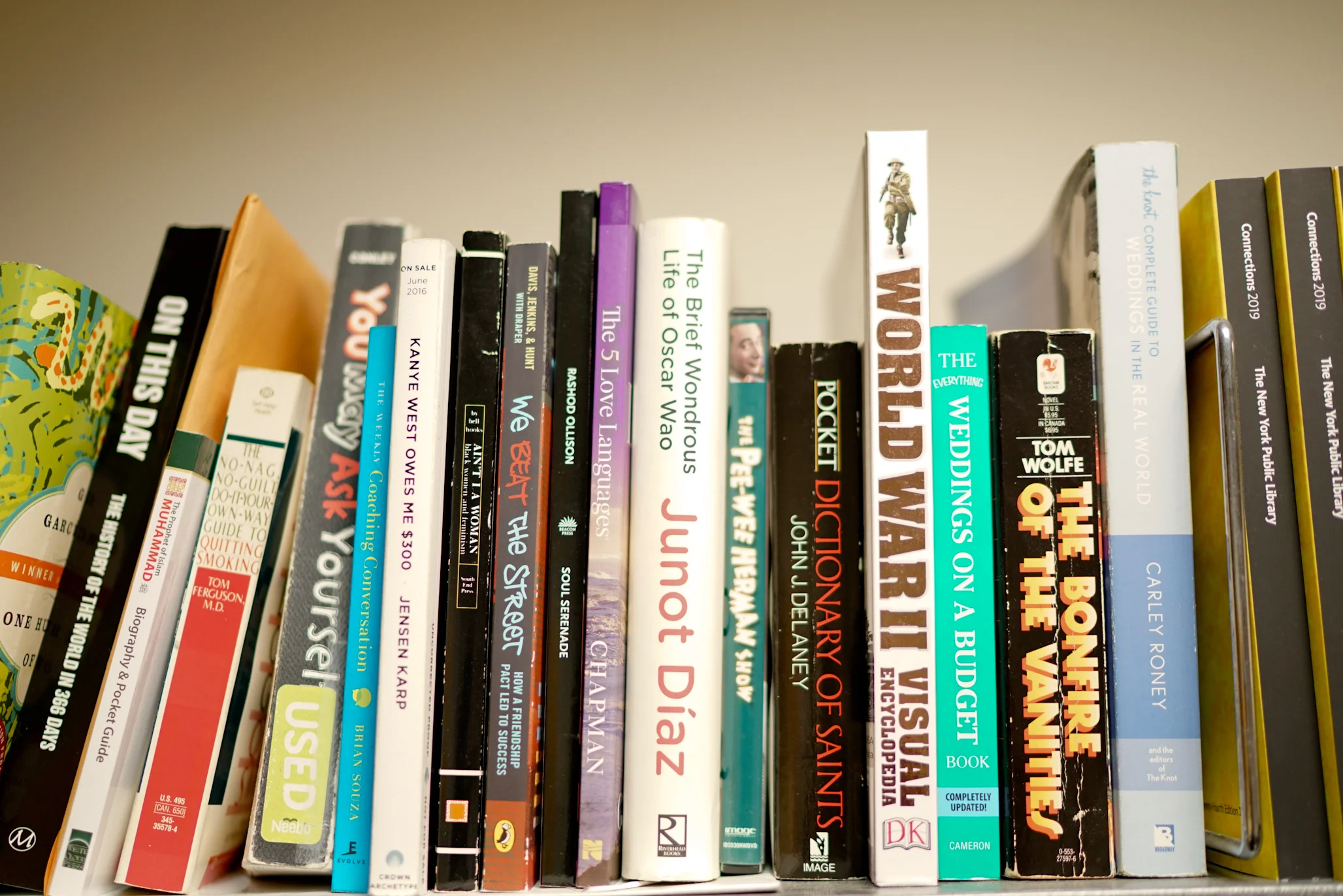 A few books in Dawn’s office.