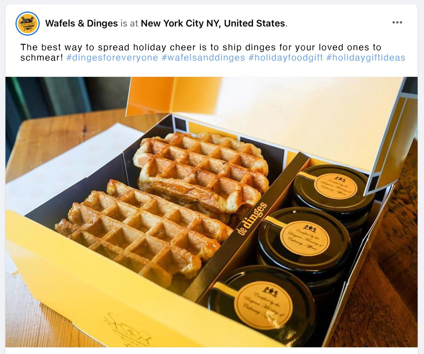 Social Post Promoting Holiday Gift Boxes