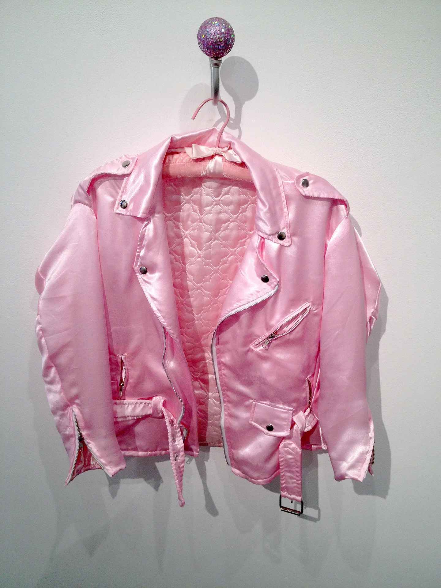 "Biker" Jacket (pink silk)