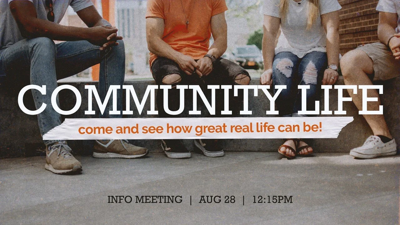 Community Life Info Meeting