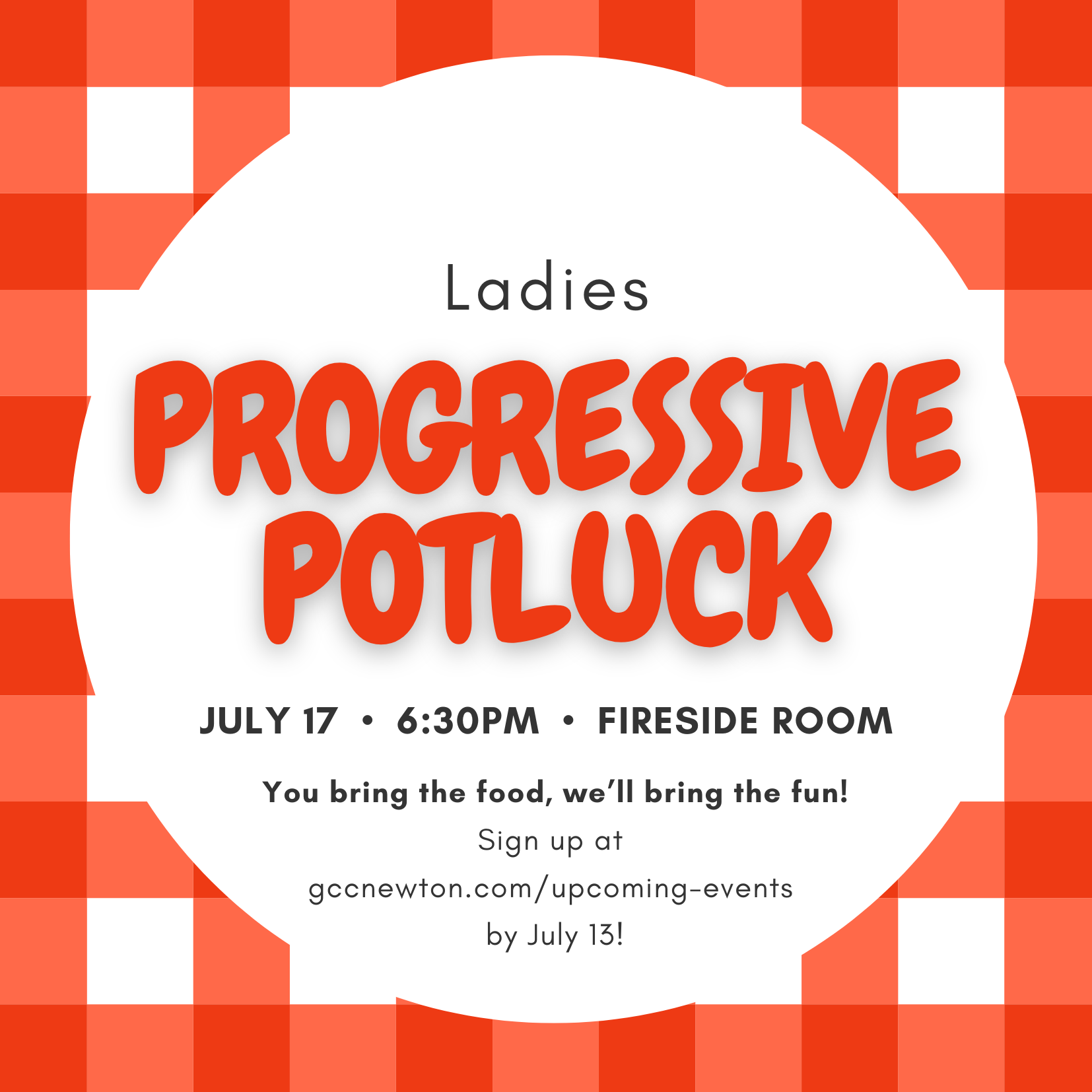 Ladies Progressive Potluck