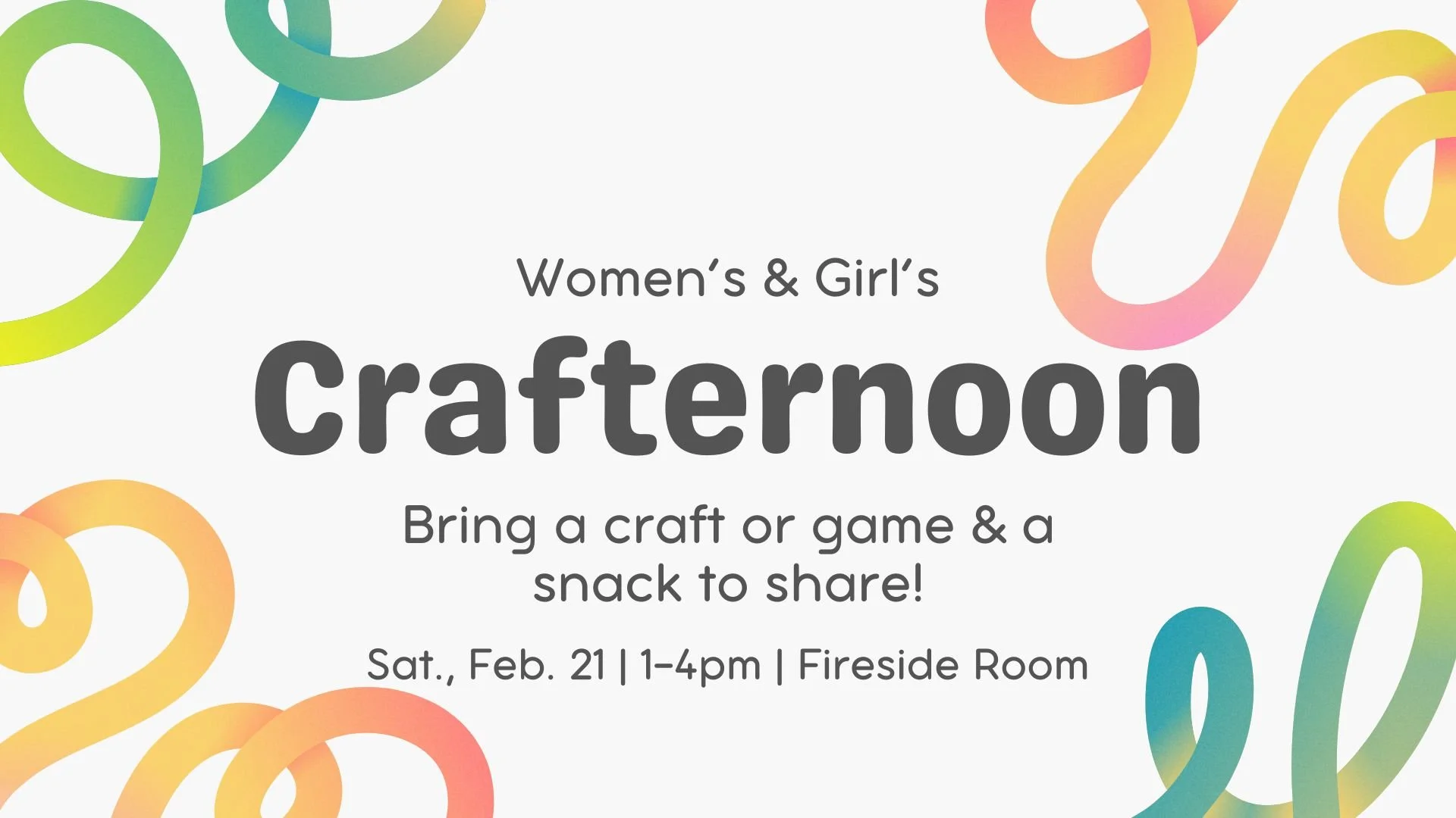Women's and Girl's Crafternoon