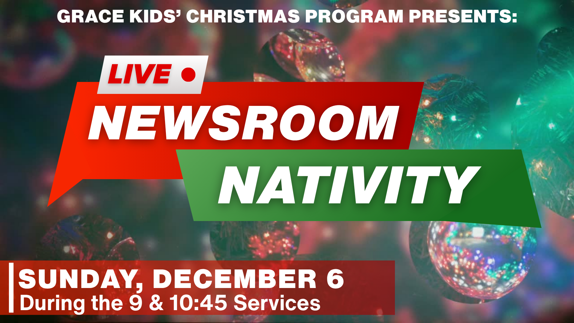 GraceKids Christmas Program
