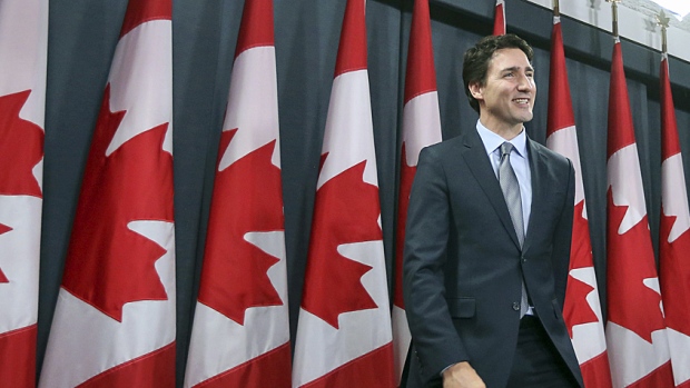 Canada's Prime Minister Justin Trudeau leaves at the conclusion of a news conference in Ottawa, Canada, November 2015. (Chris Wattie/Reuters)