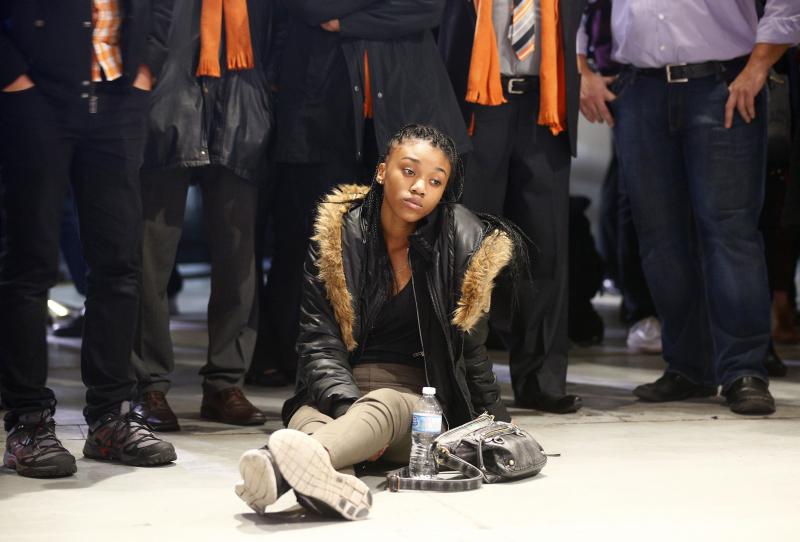 An NDP supporter reacts to results from Canada's federal election. (Courtesy Matthieu Belanger/ Reuters)