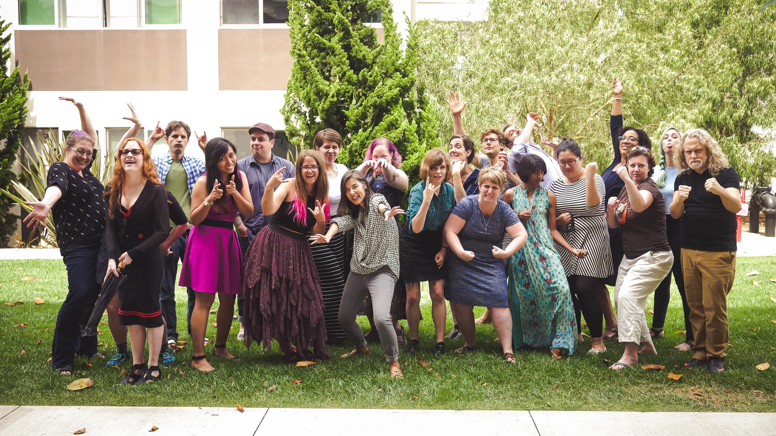 Clarion Class of 2017 embodying their FINAL FORMS; pic c/o Karen Osborne, woman of too many talents.