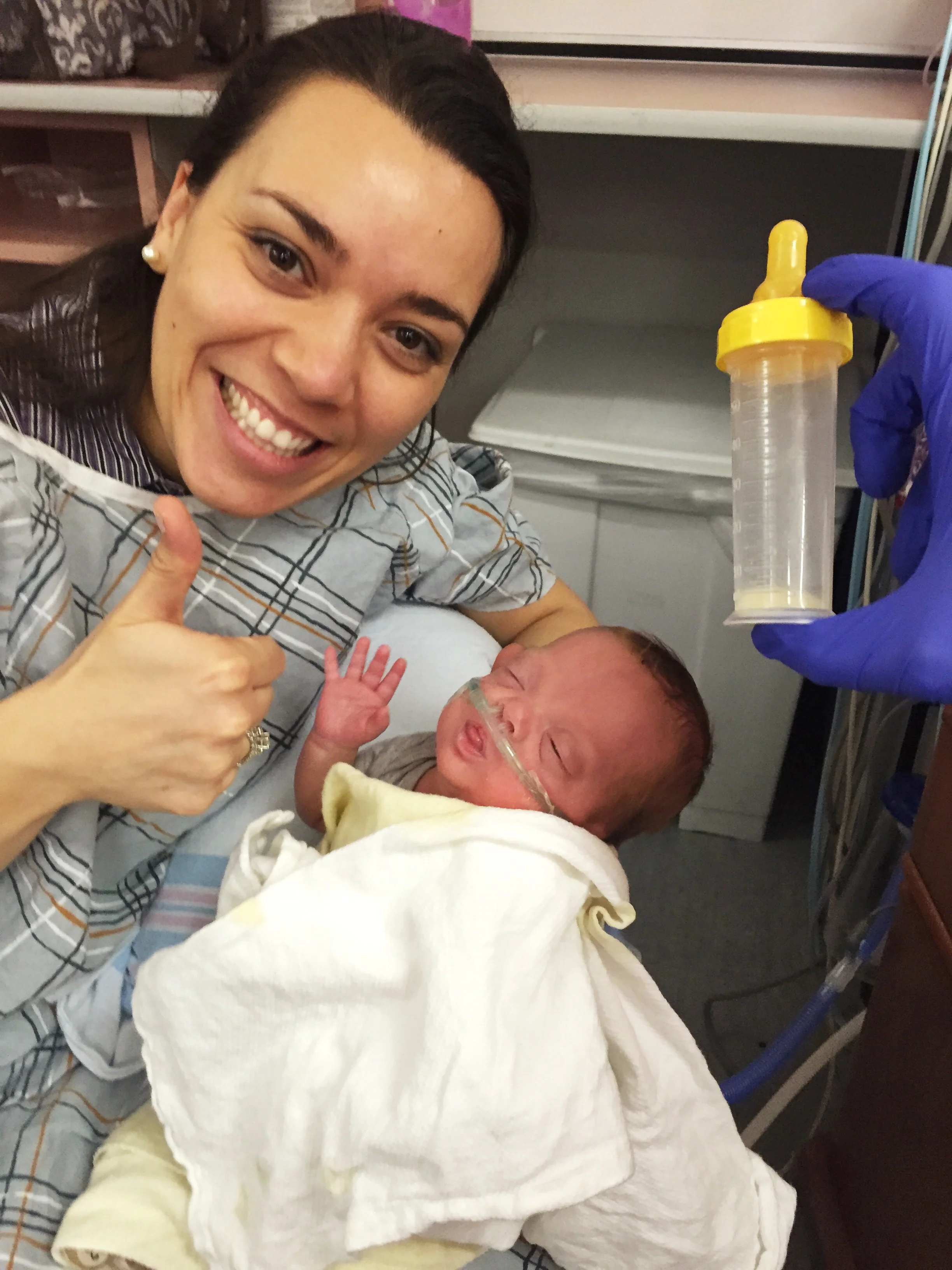 Took her first "full" bottle!!!
