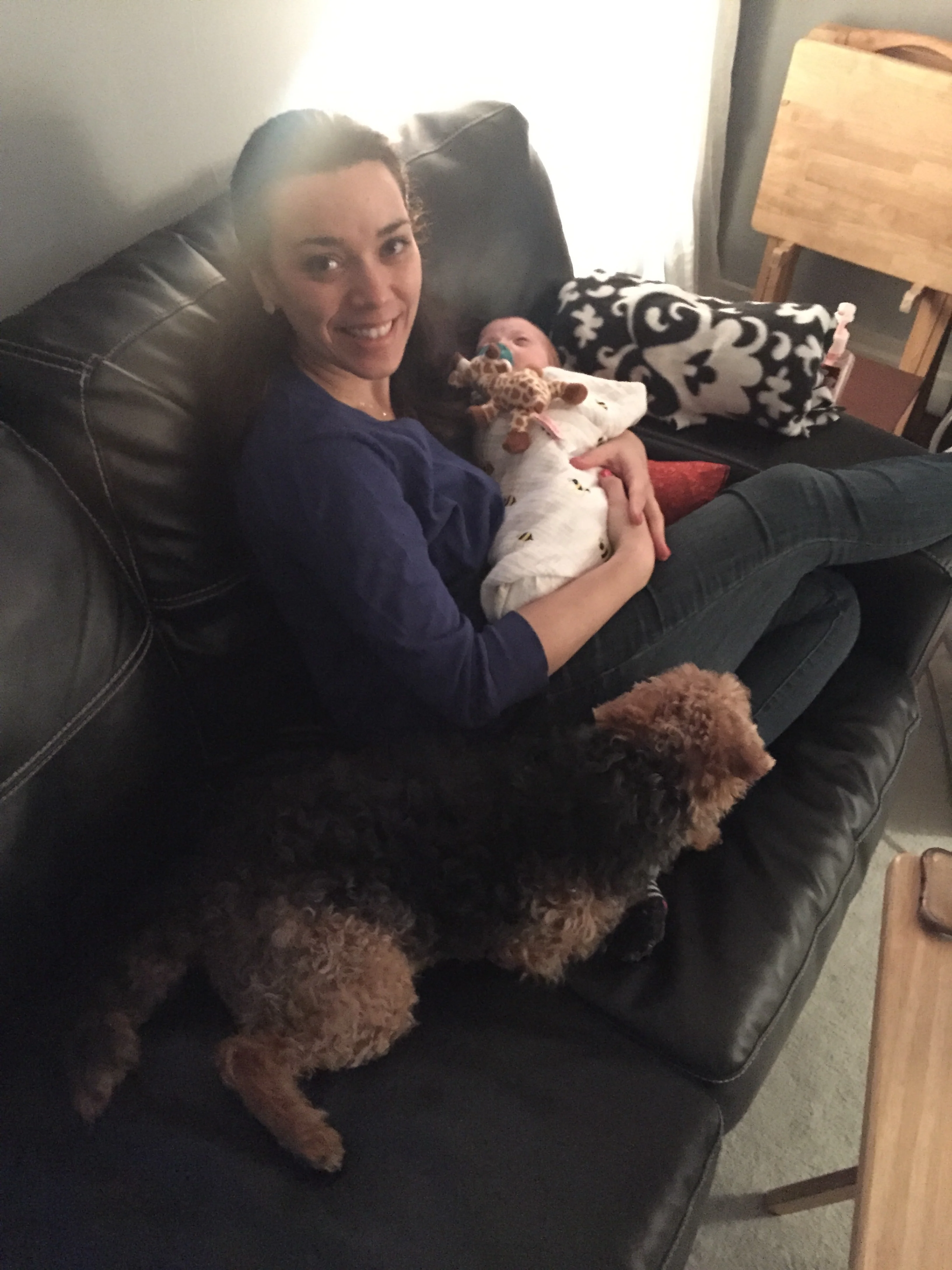 Hanging out at home beats hanging out at the hospital any day! 