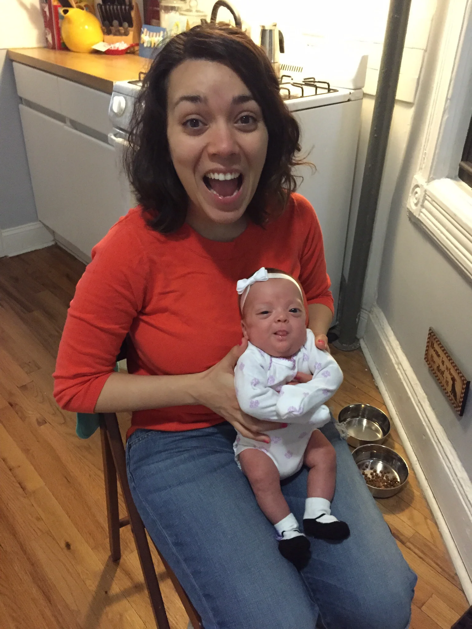 Mommy and Lucie love making silly faces!