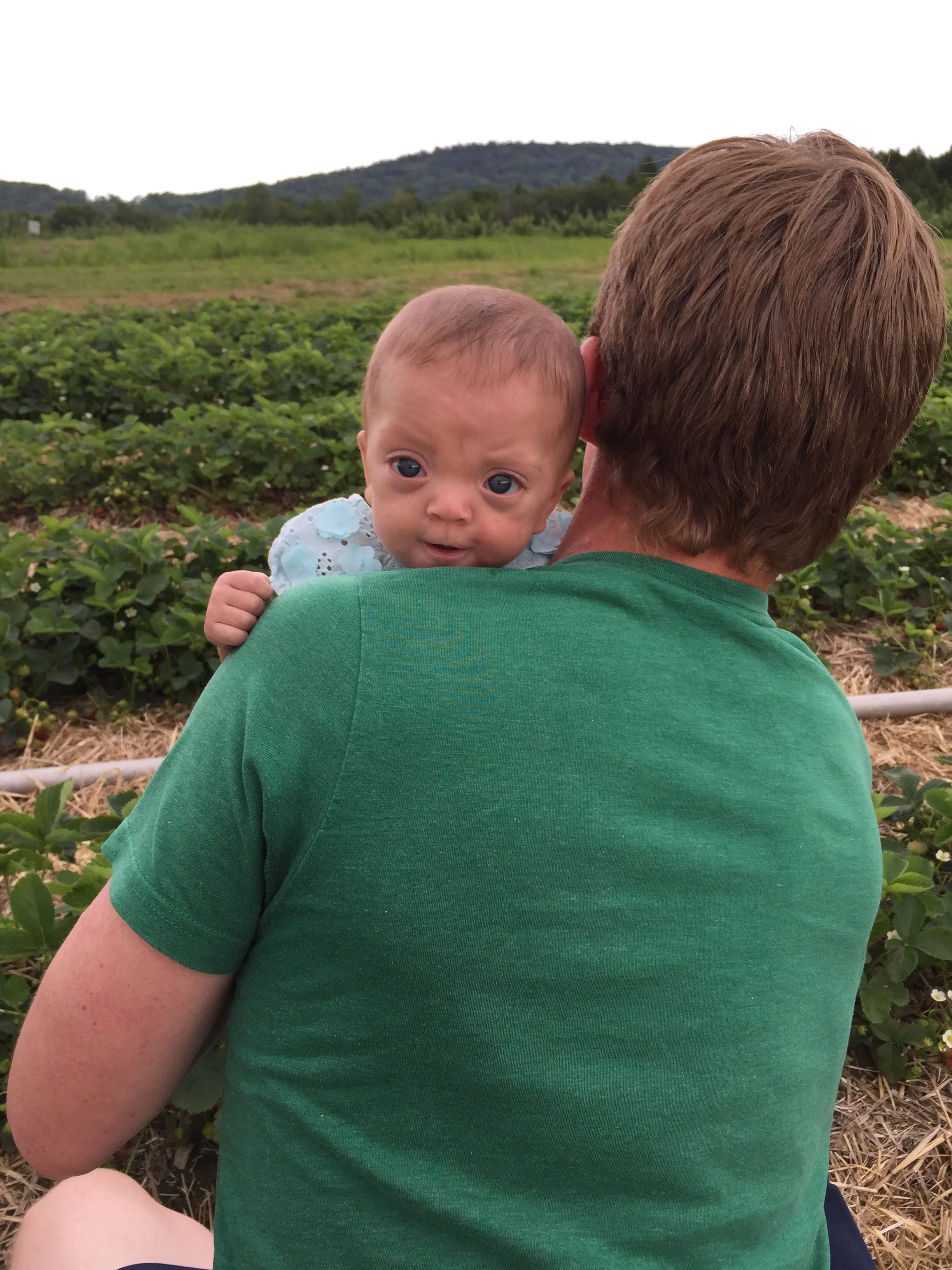 Lucie loved the view of the mountains behind us.