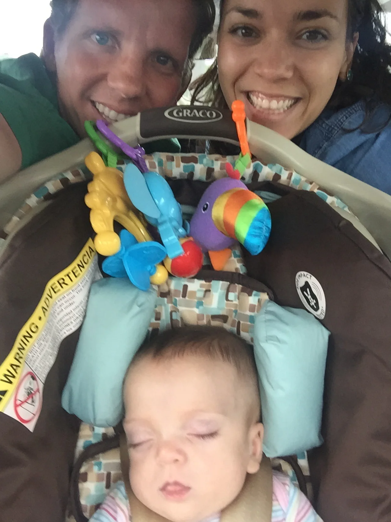 Family selfie as we set out on our road trip to Vermont.