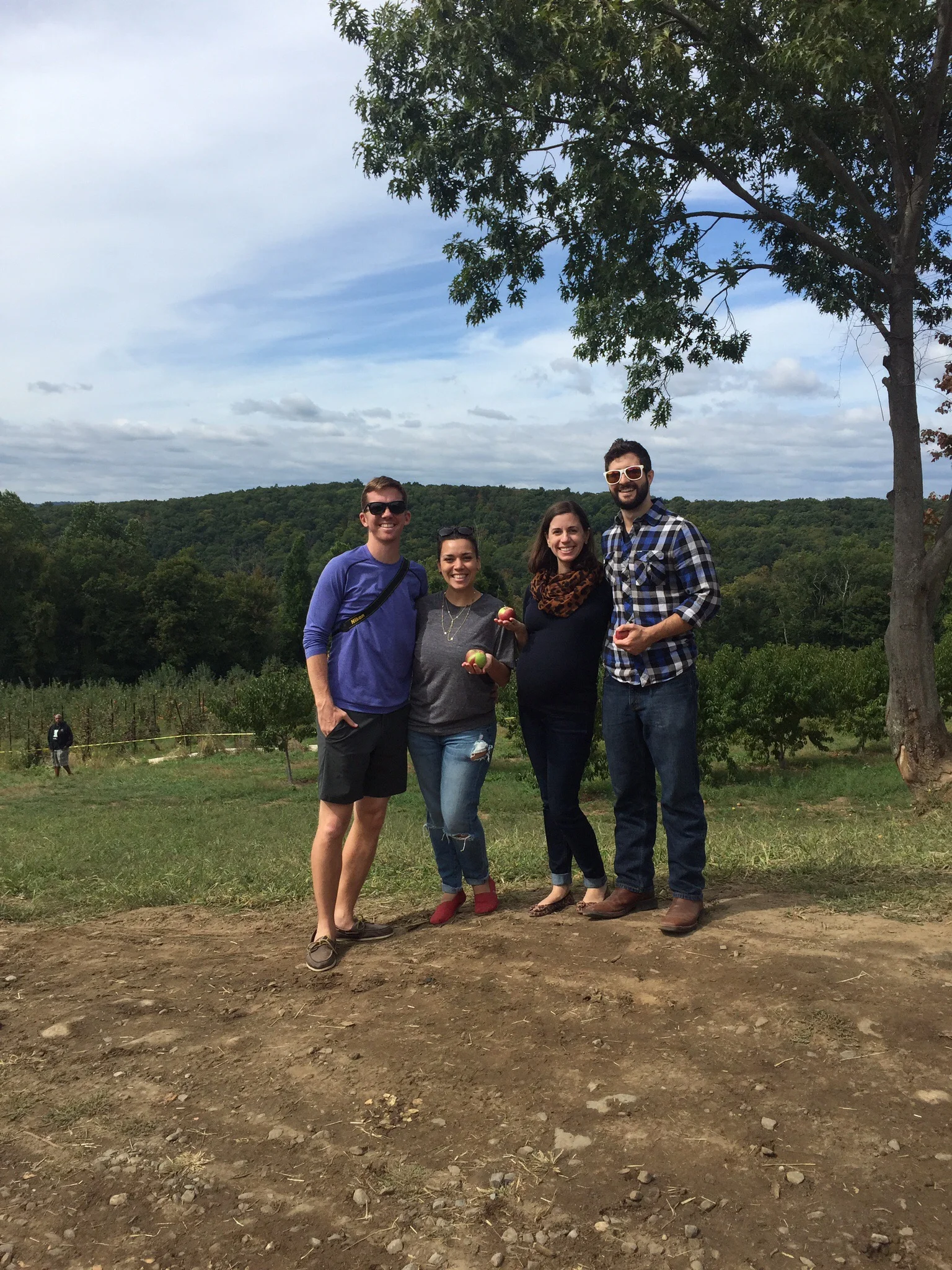 Us with Jessa and Richard enjoying a beautiful day just an hour train ride out of the City. Where's Lucie, you may be asking yourself?