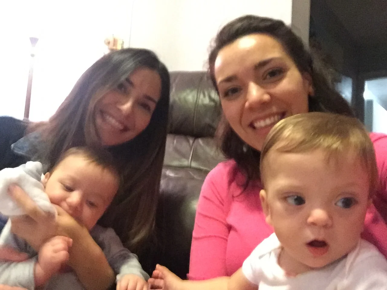 Lucie getting to hang out with baby Alana. Jossie is a friend I've known since I was a girl in PR, she recently moved to the City :)