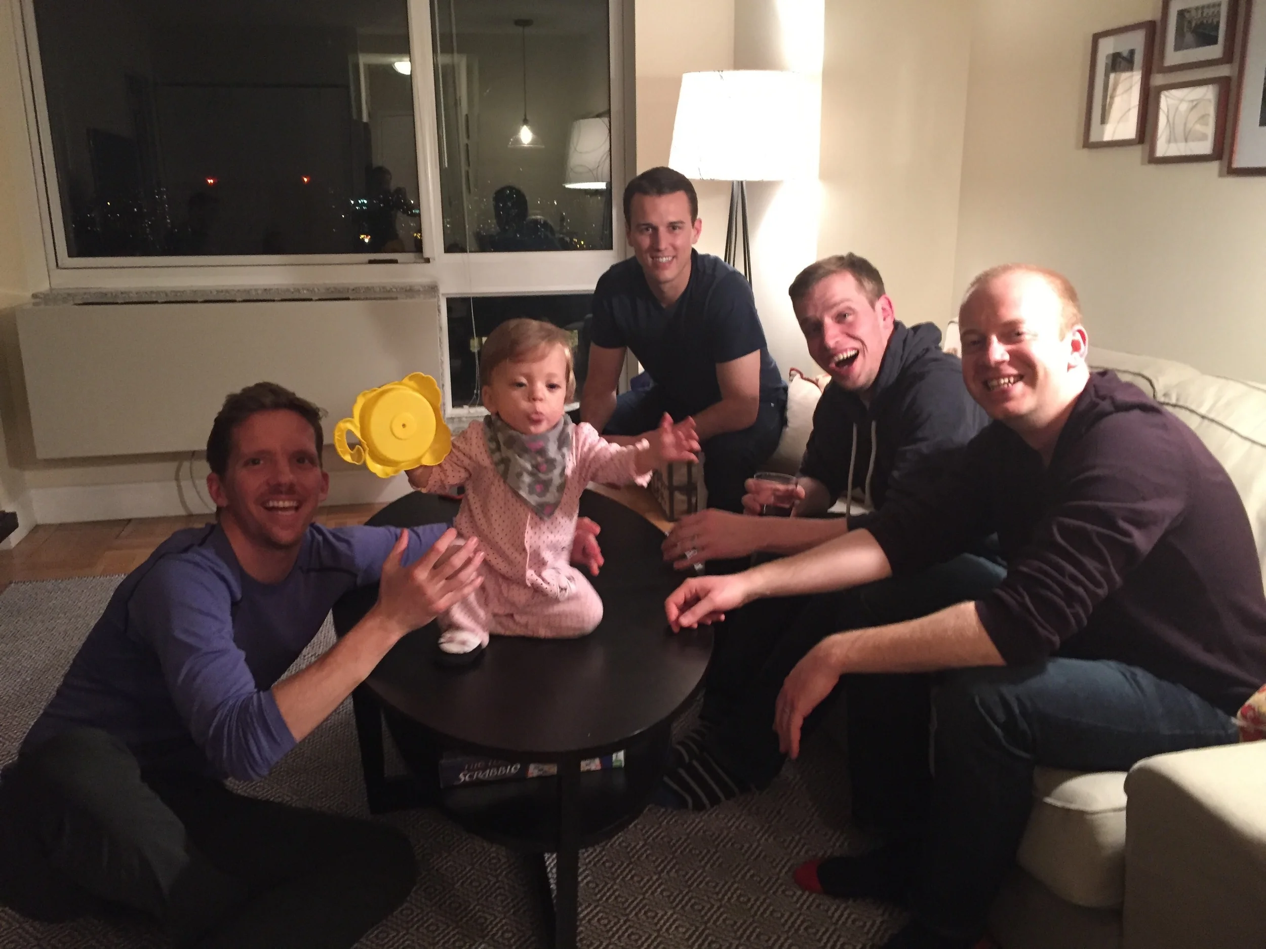Lucie with some of her favorite guys!