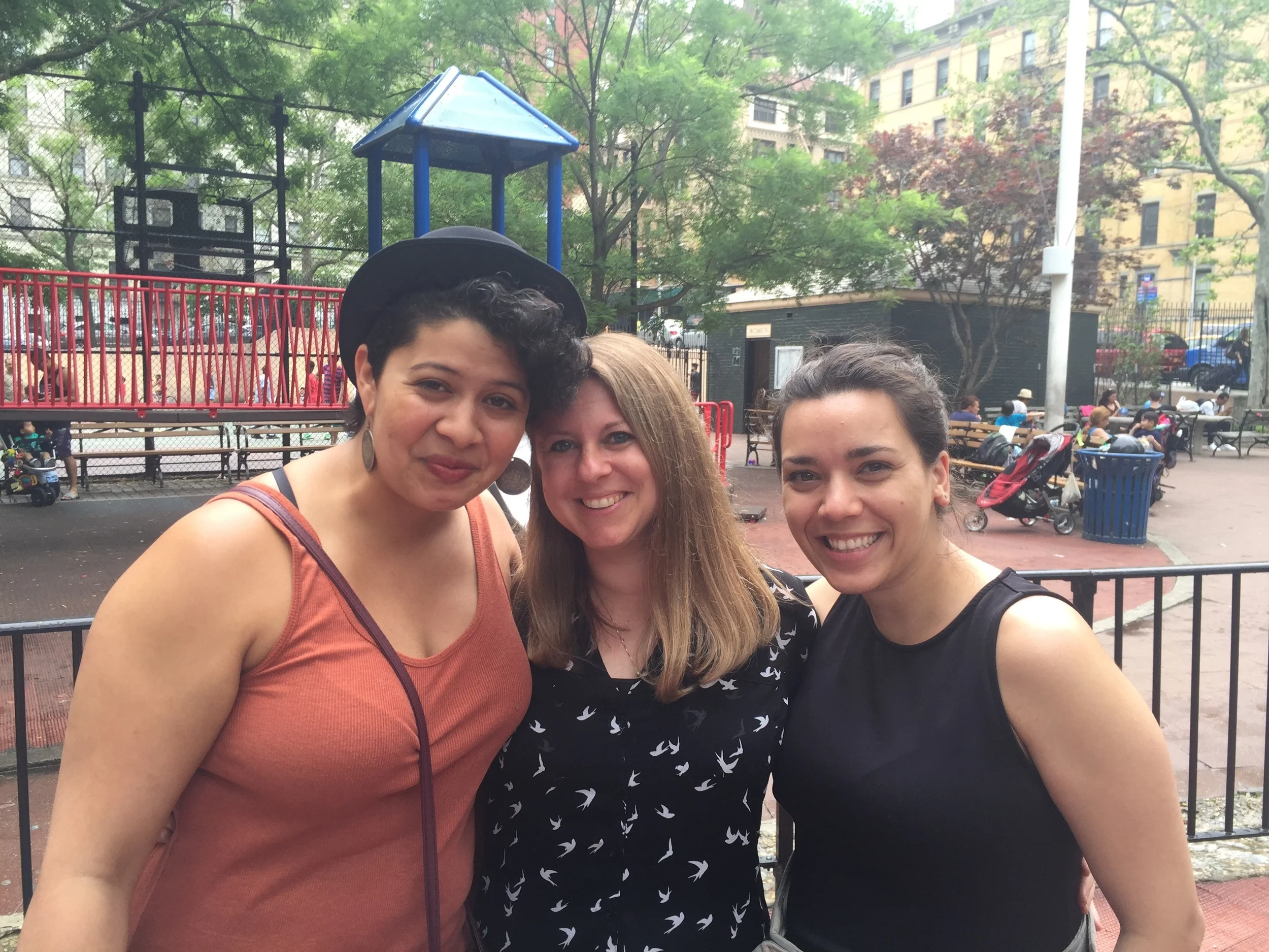 Stela, Nicole, and me.