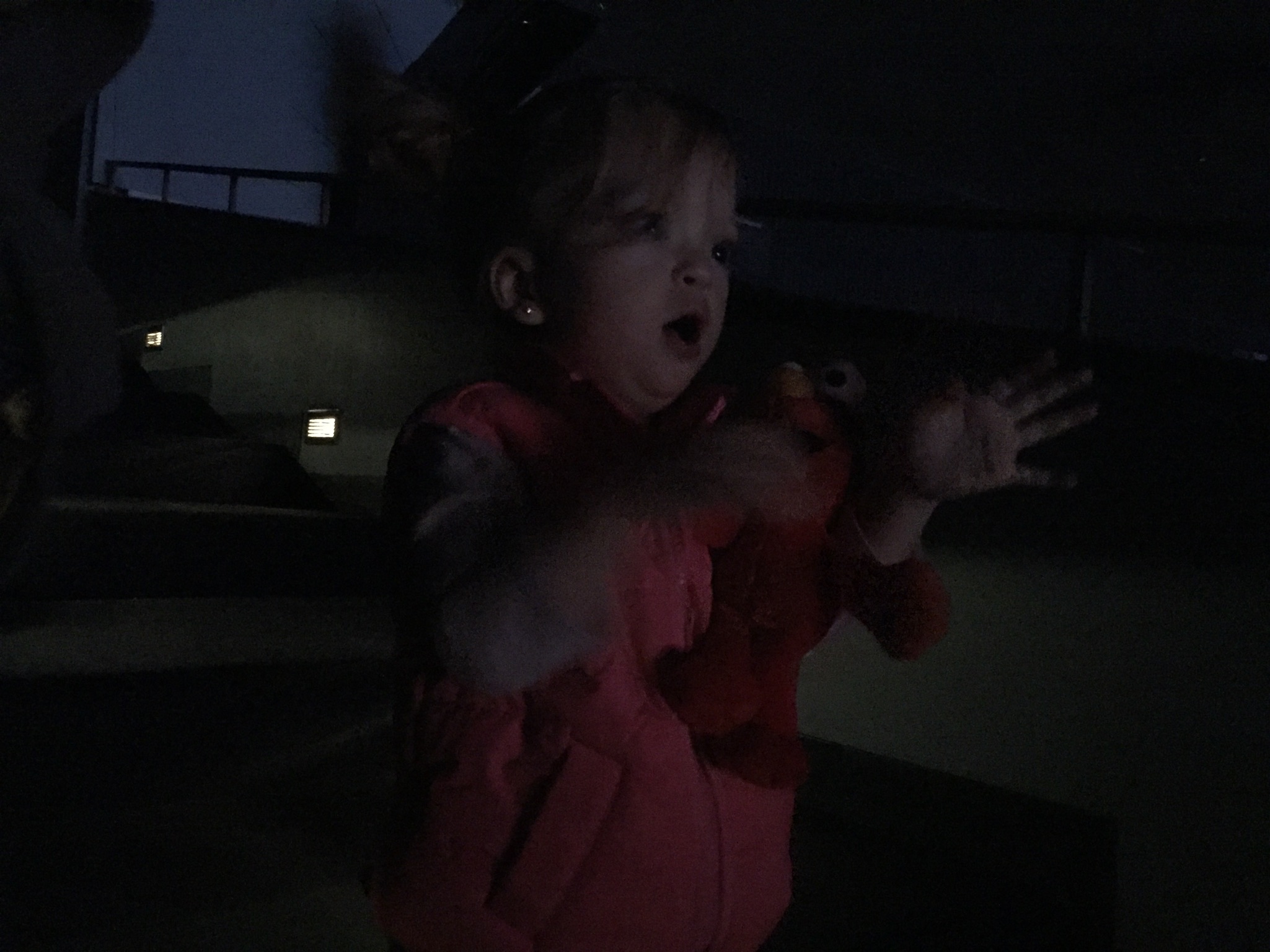  In the zone, Lucie loved watching Sesame Street on stage! 