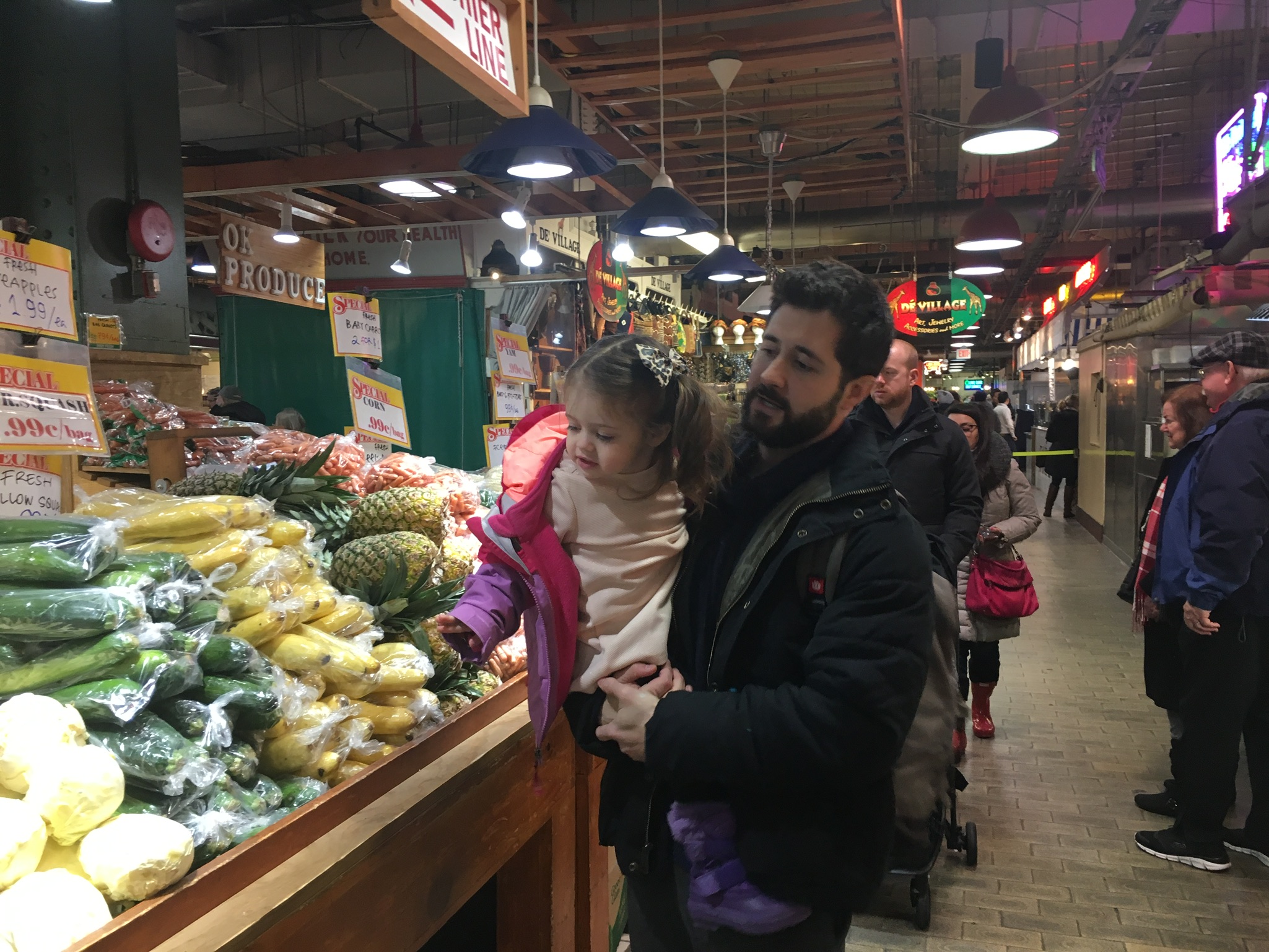  At Reading Market Terminal getting food for a fresh homemade dinner. 
