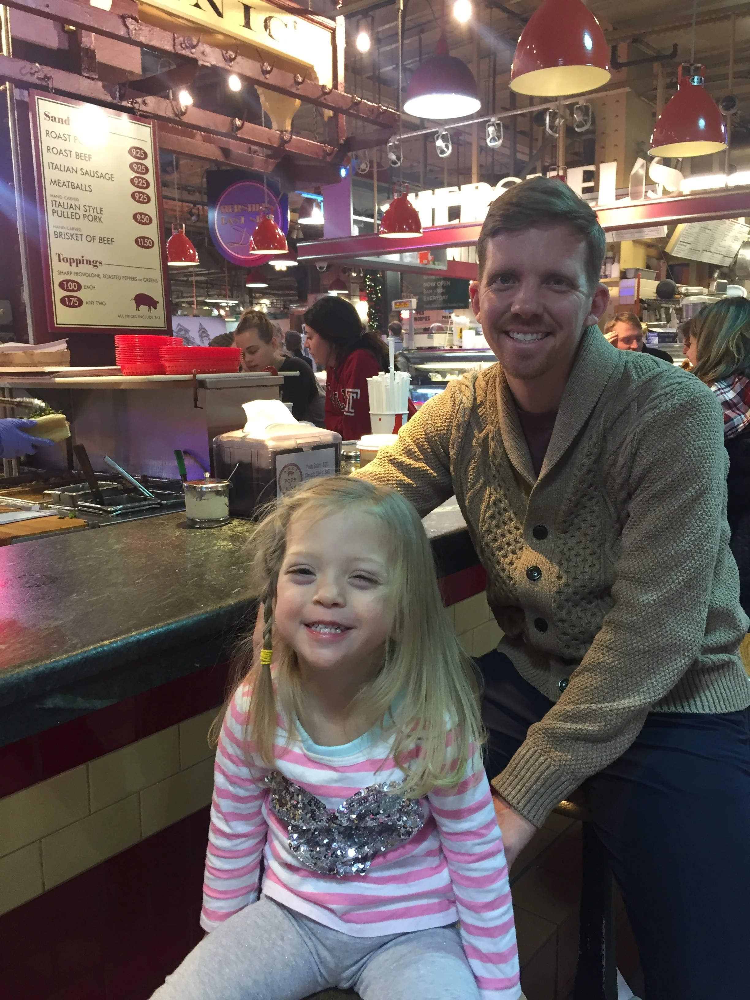  Soooo, we didn't get philly cheese steaks at the market (or at all) but the sandwiches at this spot came highly recommended and did NOT dissapoint! 