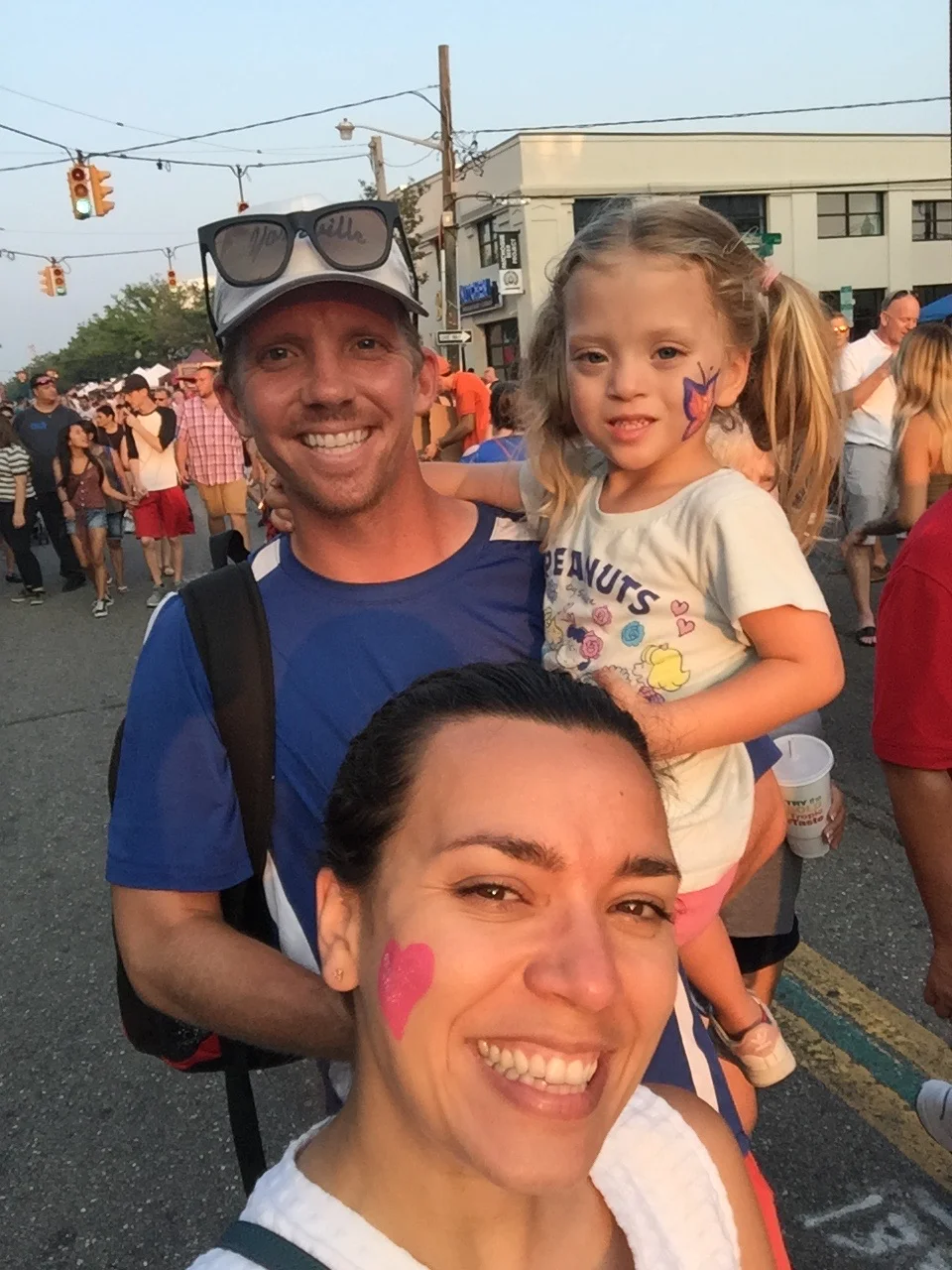 We had fun at a Street Fair in the town near where Rob was coaching that first week. 
