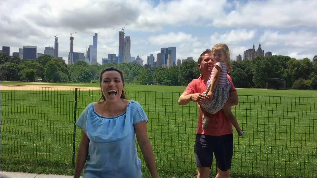 When I told Rob and Lucie that I was pregnant :)